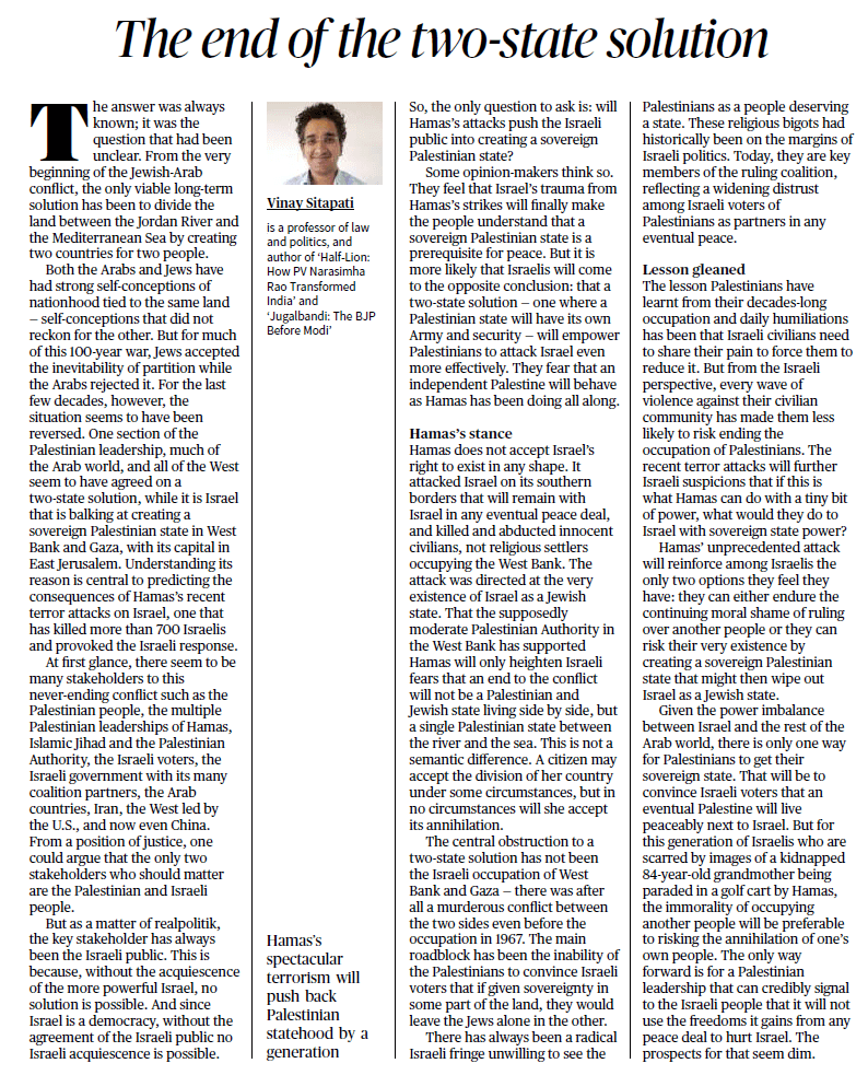 The end of the two-state solution