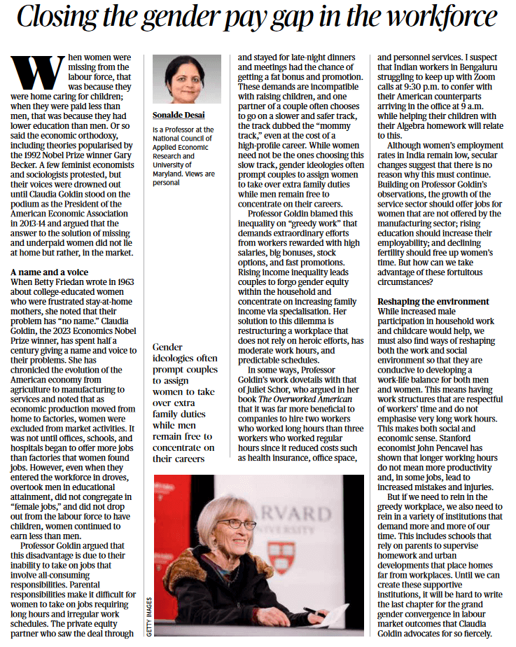 Closing the gender pay gap in the workforce