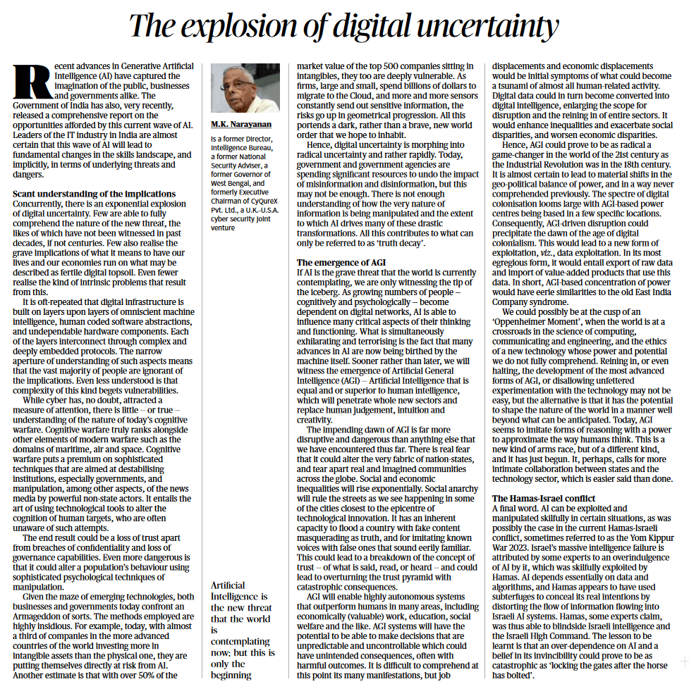 The explosion of digital uncertainty - Page No.6, GS 3