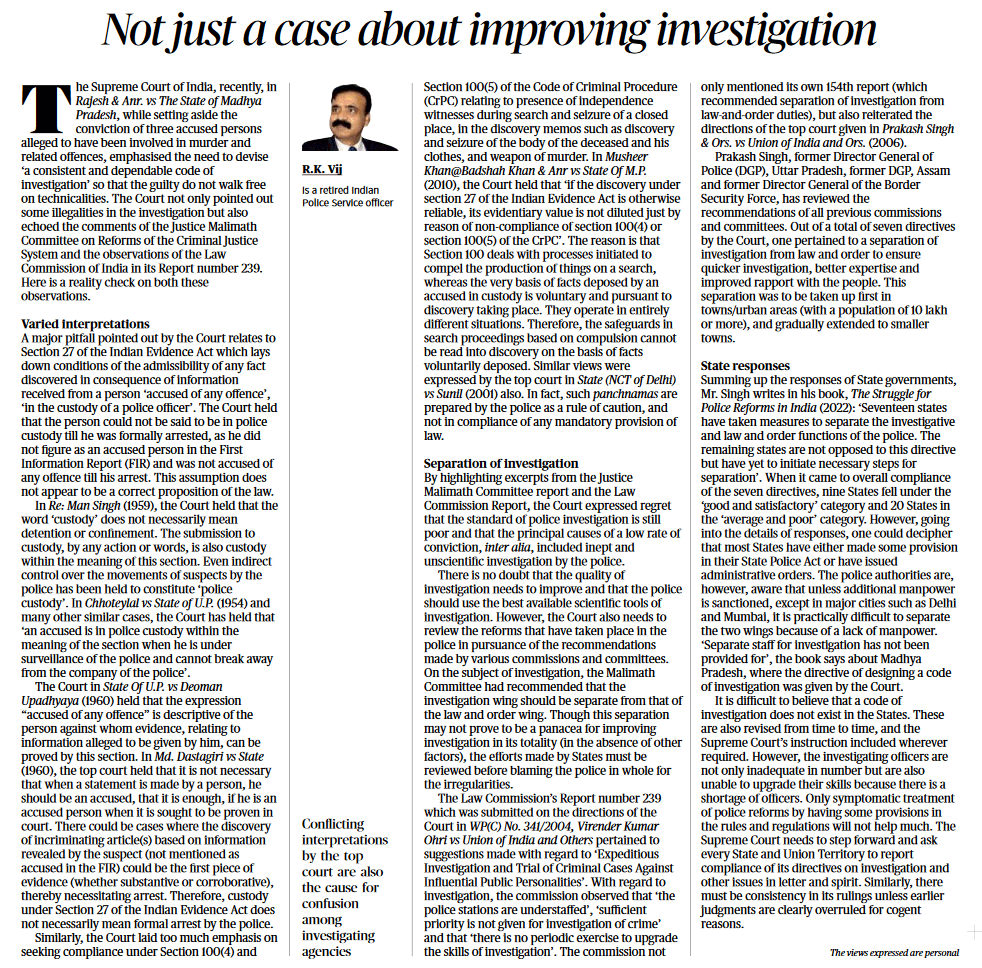 Not just a case about improving investigation - Page No.8, GS 2