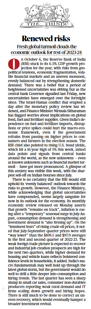 Renewed risks - Page No.10 , GS 3